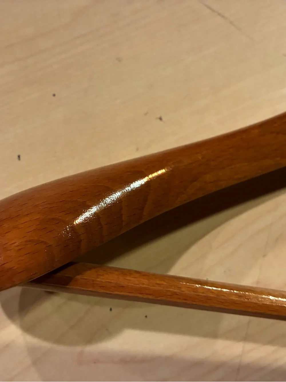 Vintage Fitwell 6 wooden clothes closet hanger made in Germany